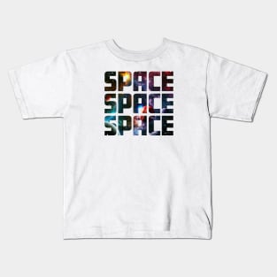 Space Space Space Kids T-Shirt